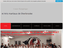 Tablet Screenshot of centreenergetiqueartsmartiaux.com